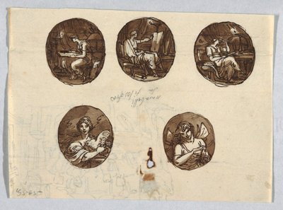 Project for Painted Medallions by Felice Giani
