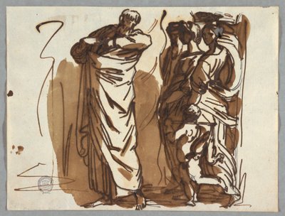 Saint Paul and Figures, after Raphael by Felice Giani