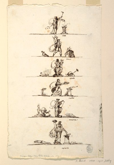 Six Antique Gods and Goddesses by Felice Giani