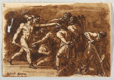 The Battle of Ostia, After Giulio Romano by Felice Giani