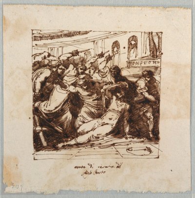 The Killing of Cesare by Felice Giani