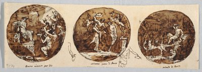 Three Bacchus Subjects: Bacchus Worshipped by Felice Giani