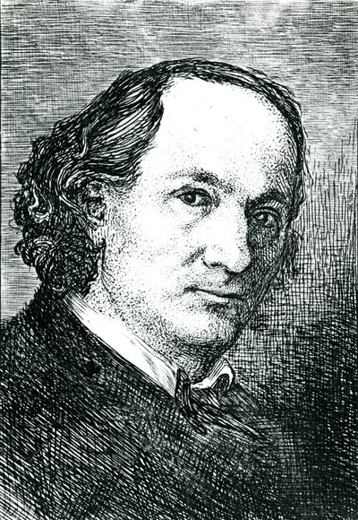 Charles Baudelaire (engraving) by Felix (after) Bracquemond
