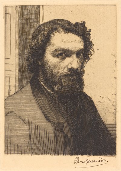 Alphonse Legros by Felix Bracquemond