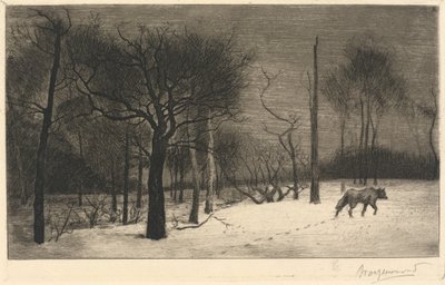 Winter by Felix Bracquemond