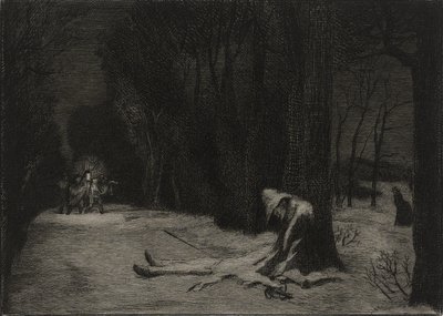 La Mort de Matamore by Felix Bracquemond