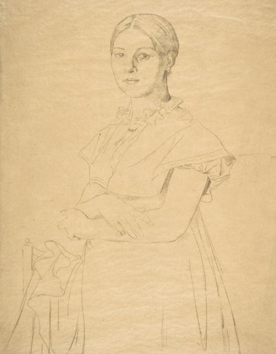 Madame Granger (after Ingres) by Felix Bracquemond