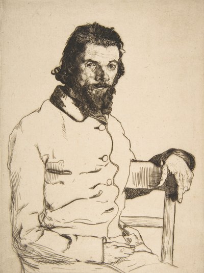 Portrait of Charles Meryon by Felix Bracquemond