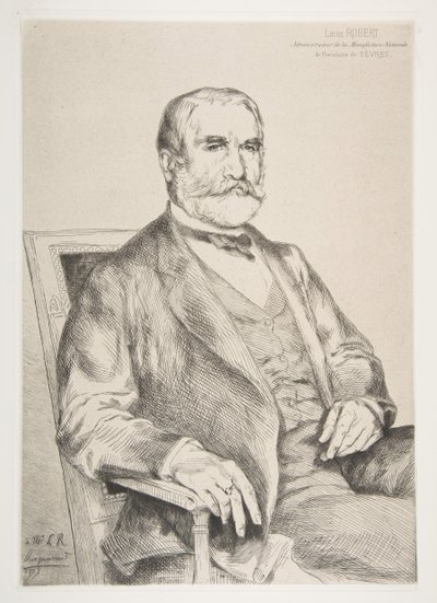 Portrait of Louis Robert, 1873 by Felix Bracquemond