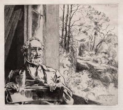 Portrait of Meyer Heine by Felix Bracquemond