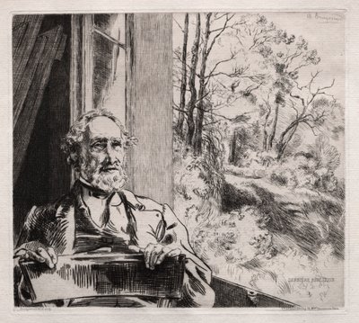 Portrait of Meyer Heine by Felix Bracquemond