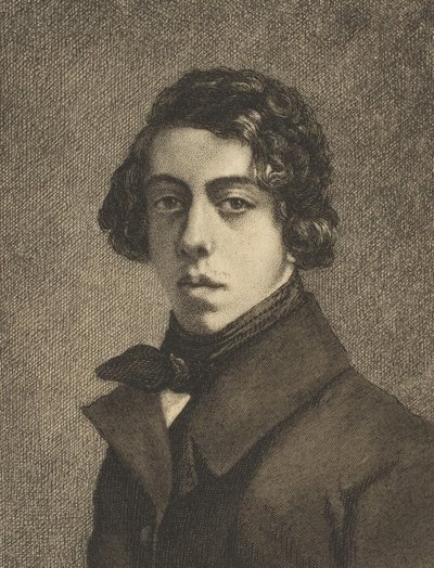 Portrait of Théodore Chassériau, 1893 by Felix Bracquemond