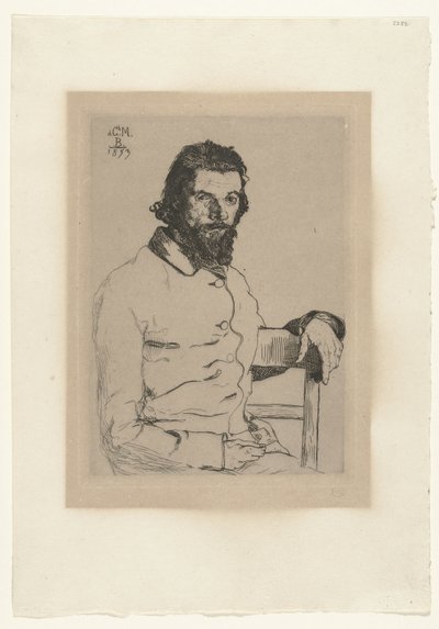 Portrait of Artist Charles Méryon by Felix Bracquemond