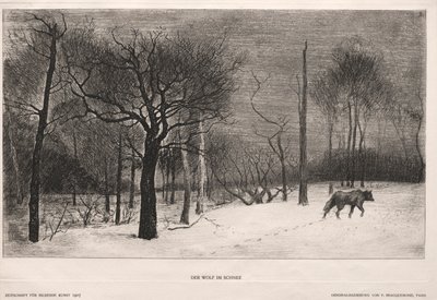 Winter by Felix Bracquemond