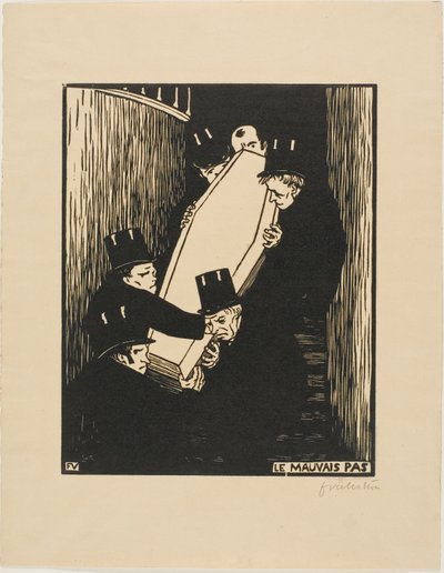 A Tight Corner by Felix Edouard Vallotton