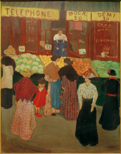 At the Market by Felix Edouard Vallotton