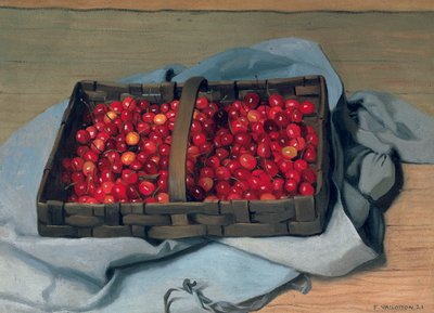 Basket of Cherries by Felix Edouard Vallotton