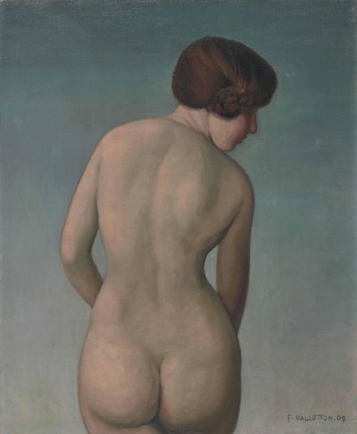 Nude Woman from Behind by Felix Edouard Vallotton