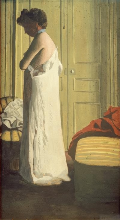 Woman Removing Her Chemise by Felix Edouard Vallotton