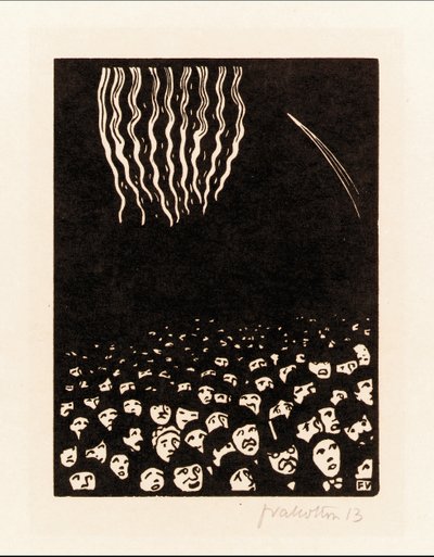 Fireworks by Felix Edouard Vallotton