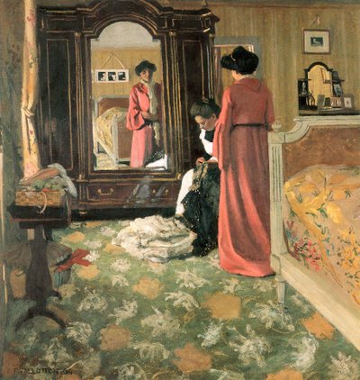 Interior by Felix Edouard Vallotton