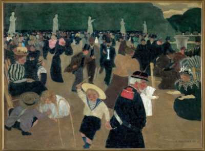 Luxembourg Garden by Felix Edouard Vallotton