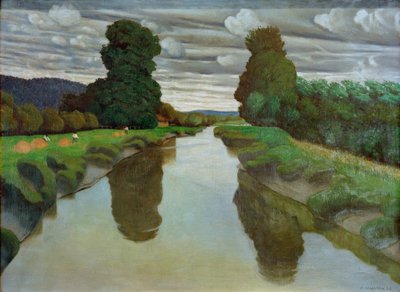 The Risle near Berville by Felix Edouard Vallotton