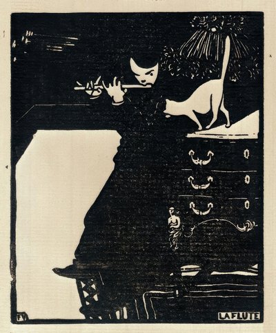 The Flute by Felix Edouard Vallotton