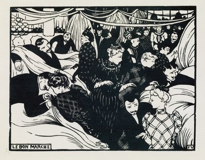 Le Bon Marche, 1893 by Felix Edouard Vallotton