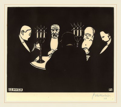 Poker. 1896 by Felix Edouard Vallotton