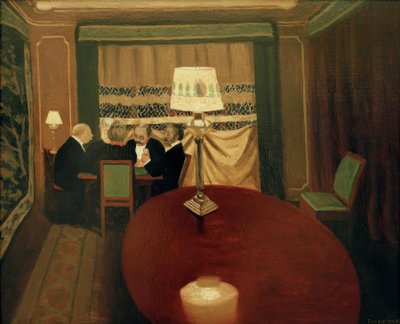 The Poker Game by Felix Edouard Vallotton