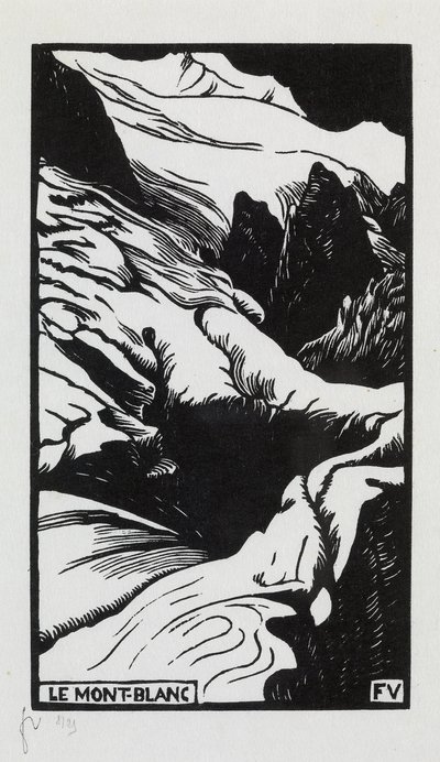 Mont-Blanc, 1892 by Felix Edouard Vallotton