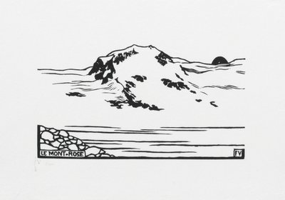 Mont-Rose, 1892 by Felix Edouard Vallotton