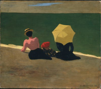 On the Beach, 1899 by Felix Edouard Vallotton