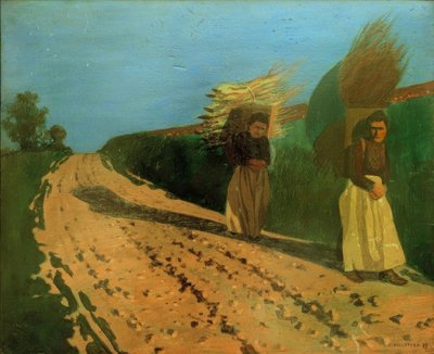 Women Carrying Bundles by Felix Edouard Vallotton