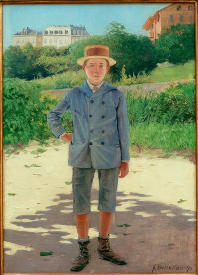 Portrait of Young Delisle by Felix Edouard Vallotton