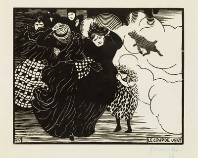 The Gale by Felix Edouard Vallotton