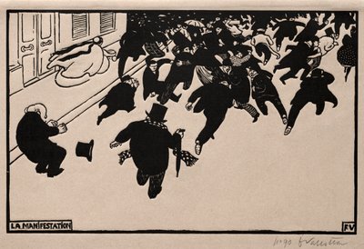 The Protest by Felix Edouard Vallotton