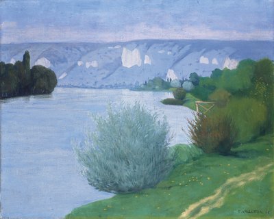 The Seine near Les Andelys by Felix Edouard Vallotton