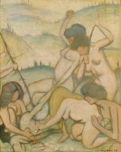 The Slaying of Orpheus by Felix Edouard Vallotton