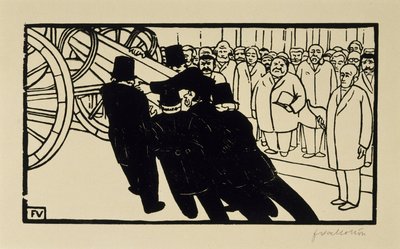 The Undertakers by Felix Edouard Vallotton