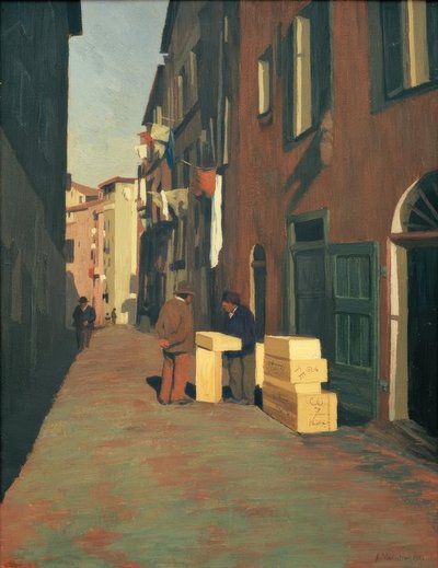 Old Street in Nice by Felix Edouard Vallotton