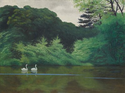The Island of Saint-James Lake, 1922 by Felix Edouard Vallotton