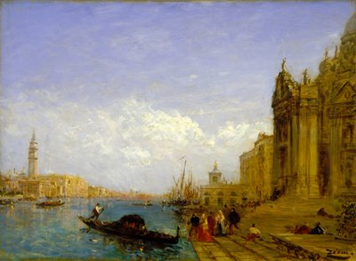 Venetian Scene by Felix Francois Georges Philibert Ziem