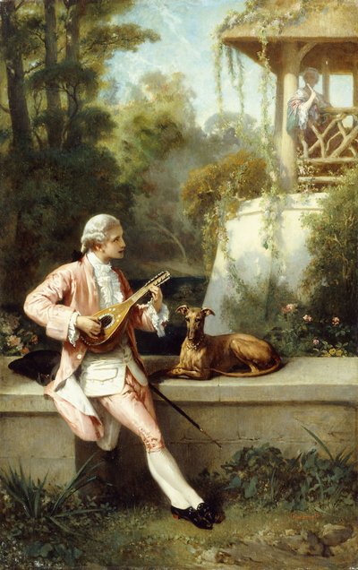The Courtship by Felix Henri Giacomotti