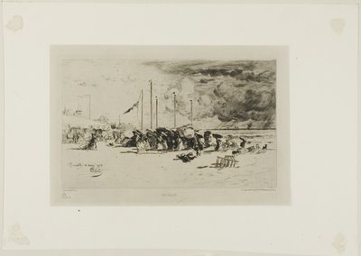 A Squall at Trouville by Felix Hilaire Buhot