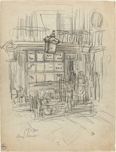 Ebury Street by Felix Hilaire Buhot