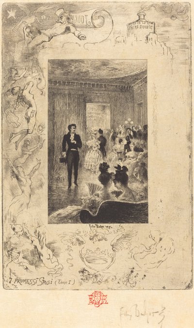 The Betrothed by Felix Hilaire Buhot