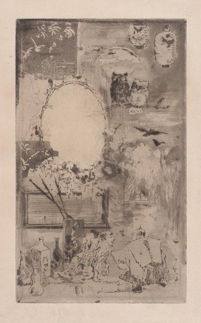 Japanese Baptism, 1860-98 by Felix Hilaire Buhot