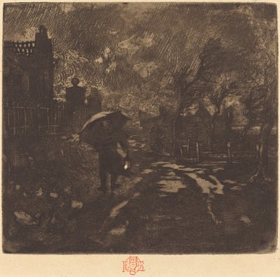The Angelus by Felix Hilaire Buhot